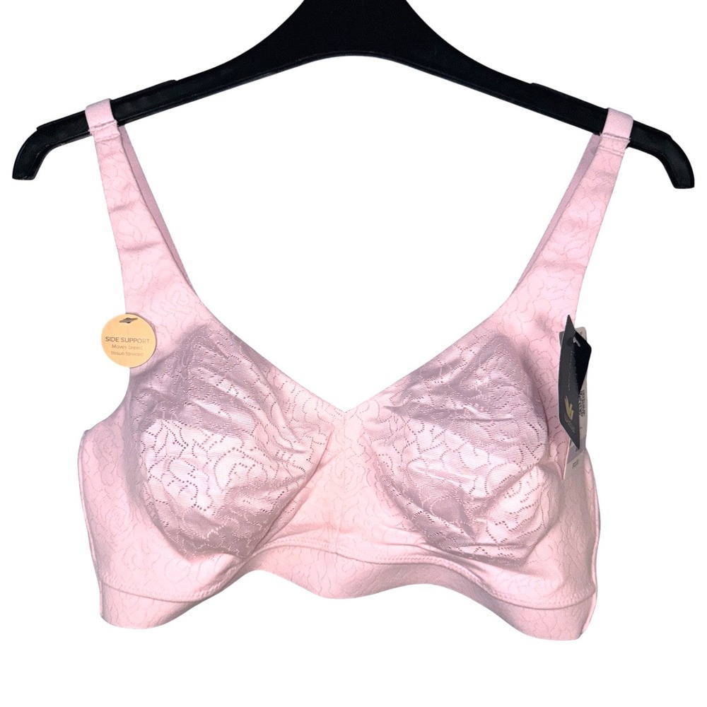 Wacoal Womens Size 36D Pastel Pink Side Support Wire Free Bra NWT
